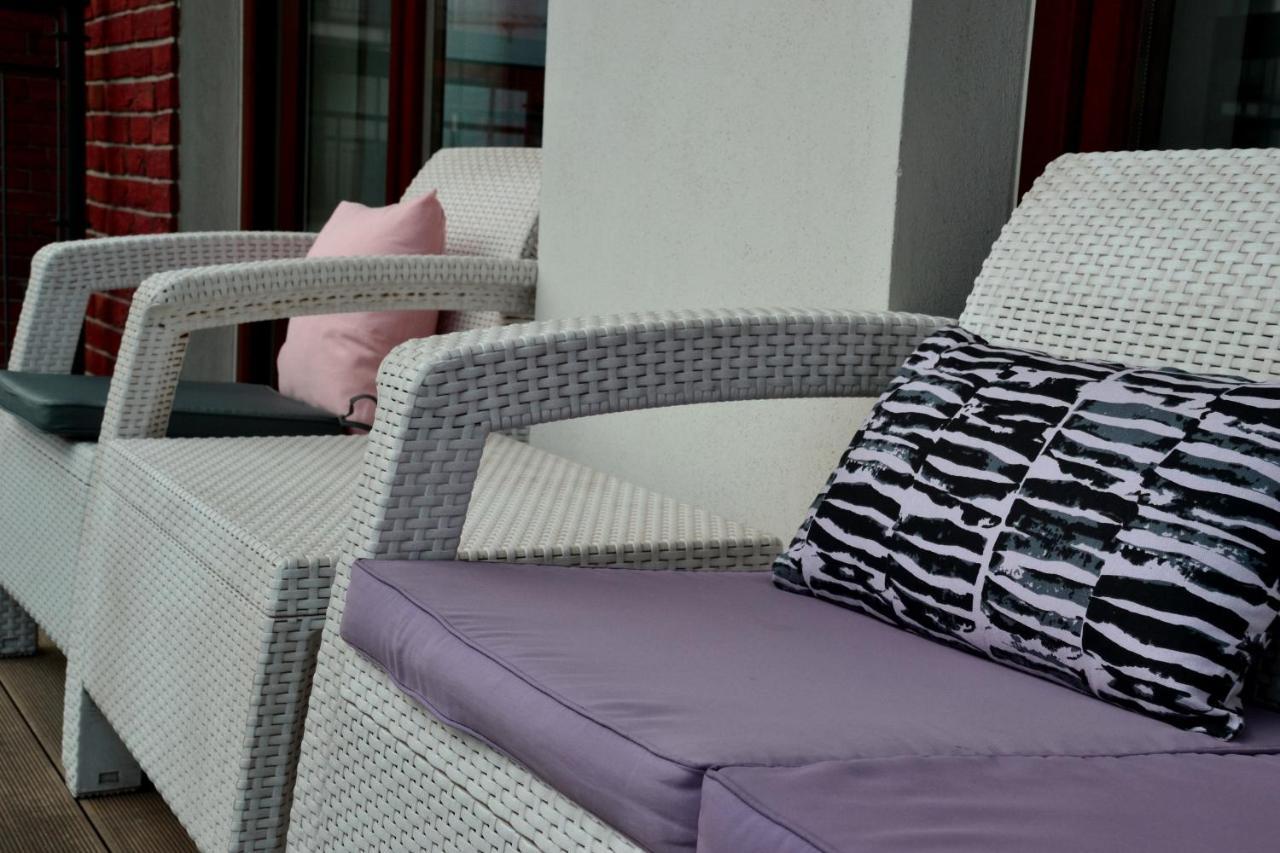 Apartamenty Centrum Nad Motlawa Z Widokiem Na Patio Z Balkonem 그단스크 외부 사진