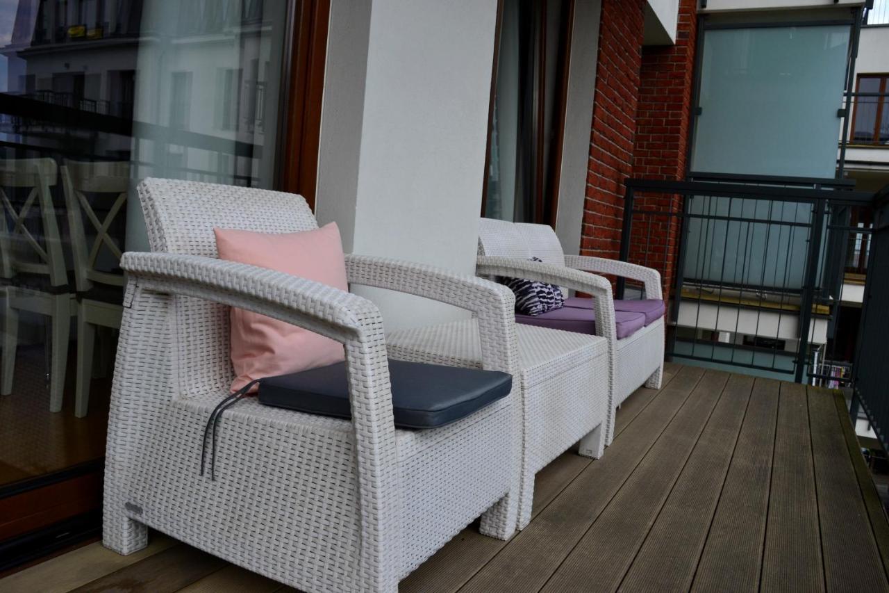 Apartamenty Centrum Nad Motlawa Z Widokiem Na Patio Z Balkonem 그단스크 외부 사진
